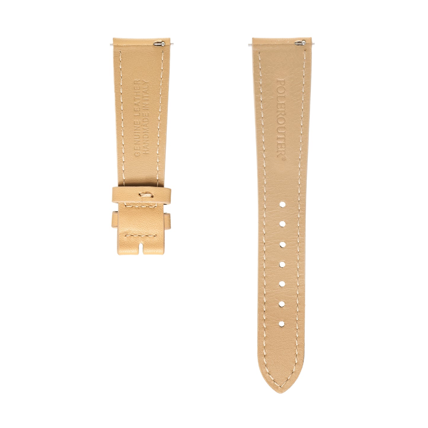 Polerouter® Watch Straps, Champagne Calfskin