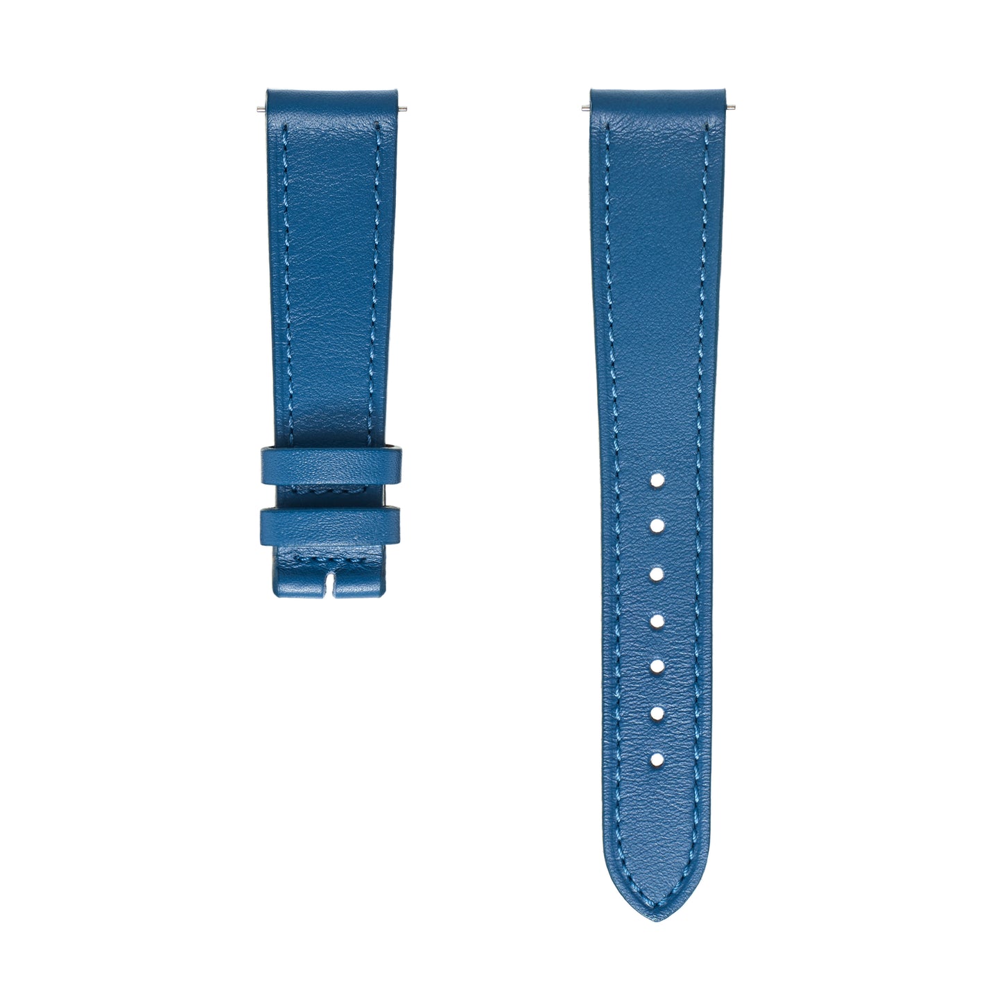 Polerouter® Watch Straps, Aegean Blue Calfskin