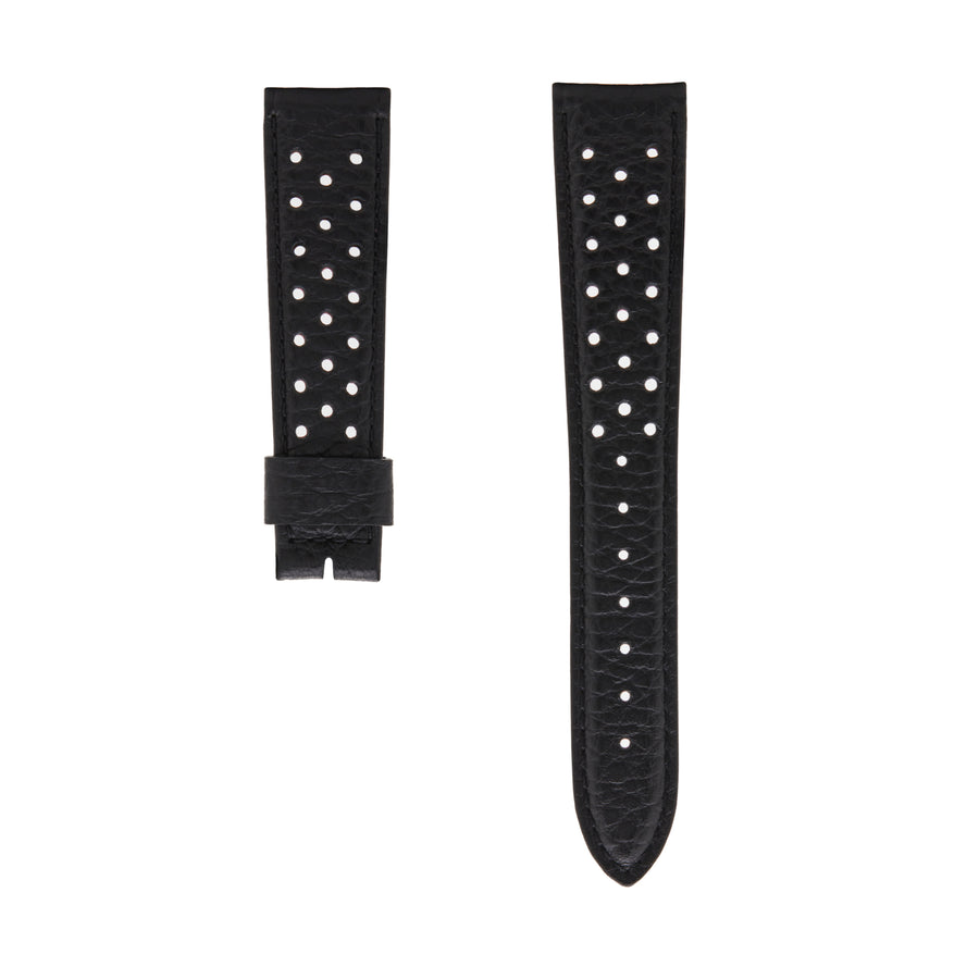 Watch Straps, Perforated Calfskin in Black