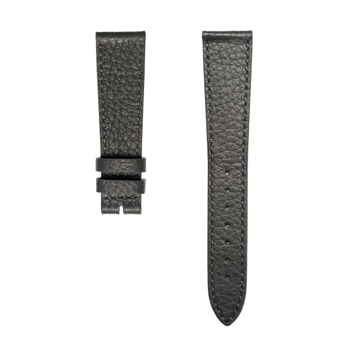 Watch Straps, Deerskin Leather in Charcoal