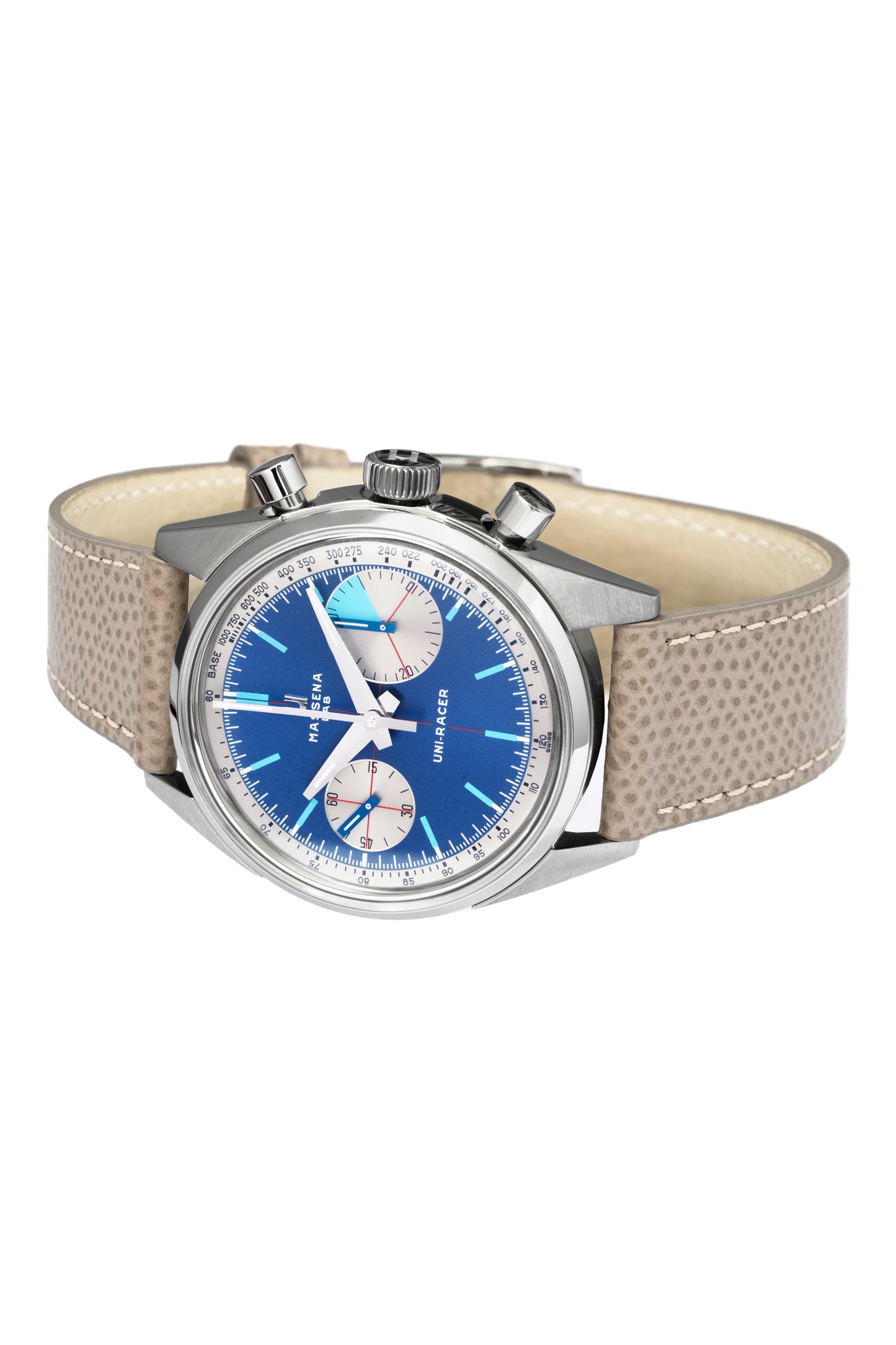 Three years in the making, the Massena LAB Uni-Racer wristwatch is a testament to the art of defying the rules and creating a timepiece informed by the past, but with a “Big Eye”on the present.