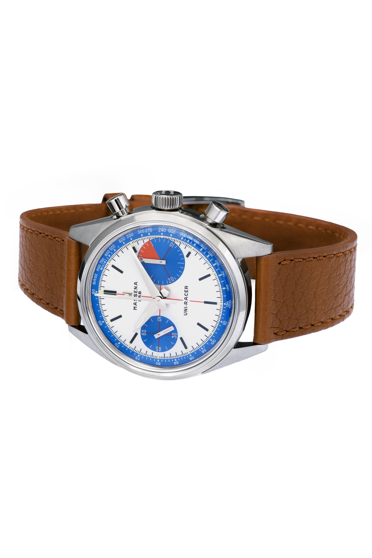 Three years in the making, the Massena LAB Uni-Racer wristwatch is a testament to the art of defying the rules and creating a timepiece informed by the past, but with a “Big Eye”on the present.