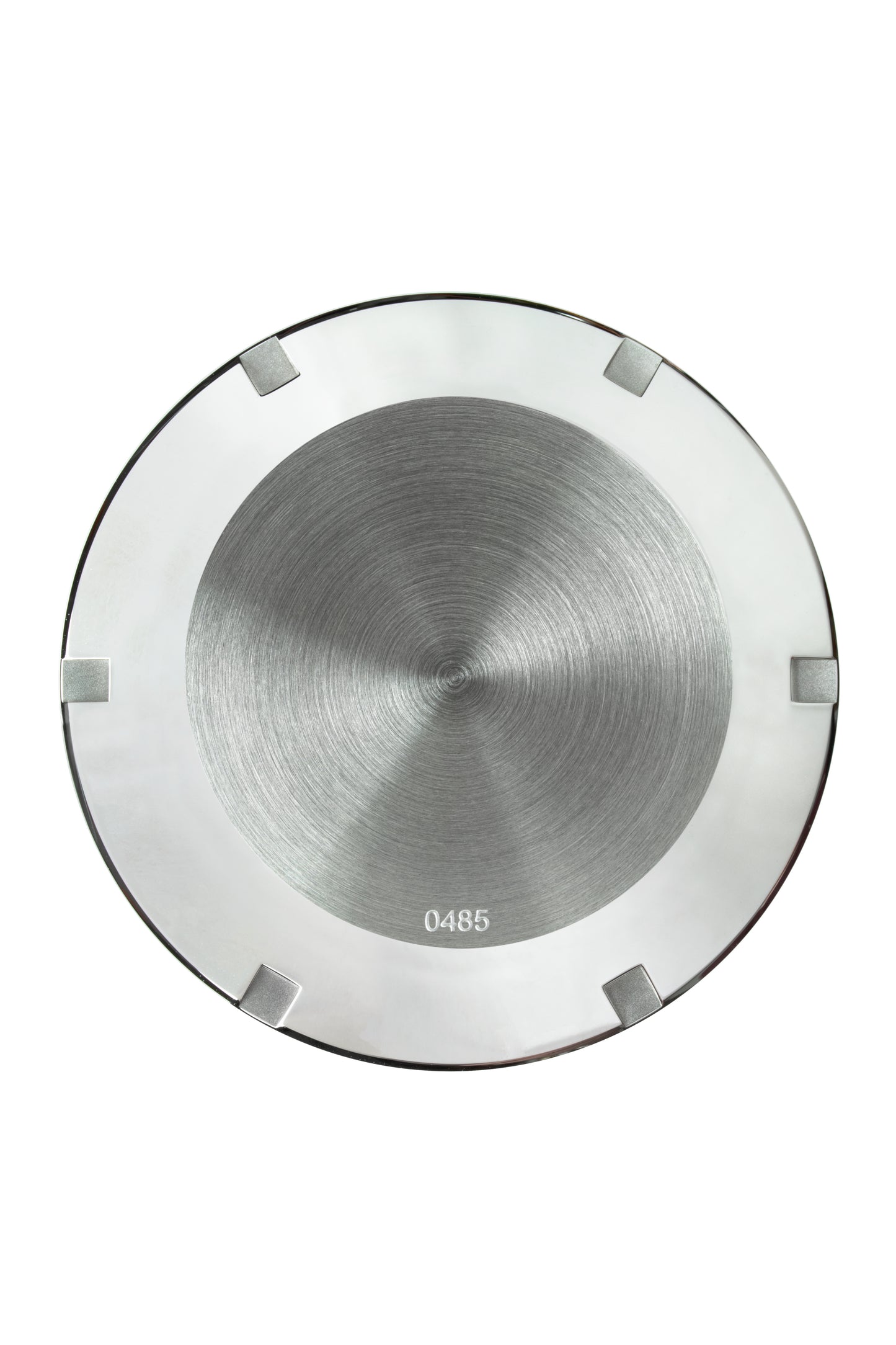 The Massena LAB Uni-Racer wristwatch features a 39mm stainless steel case, finished horizontally for added visual interest. Each watch is numbered with its limited-edition number.