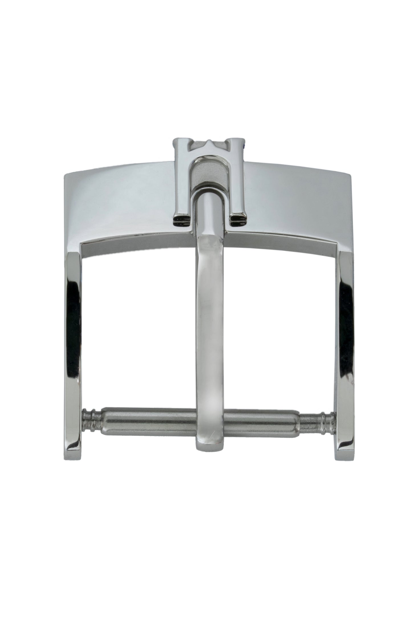 The Massena LAB Uni-Racer watch is outfitted with a signed, stainless steel buckle, made in Switzerland.