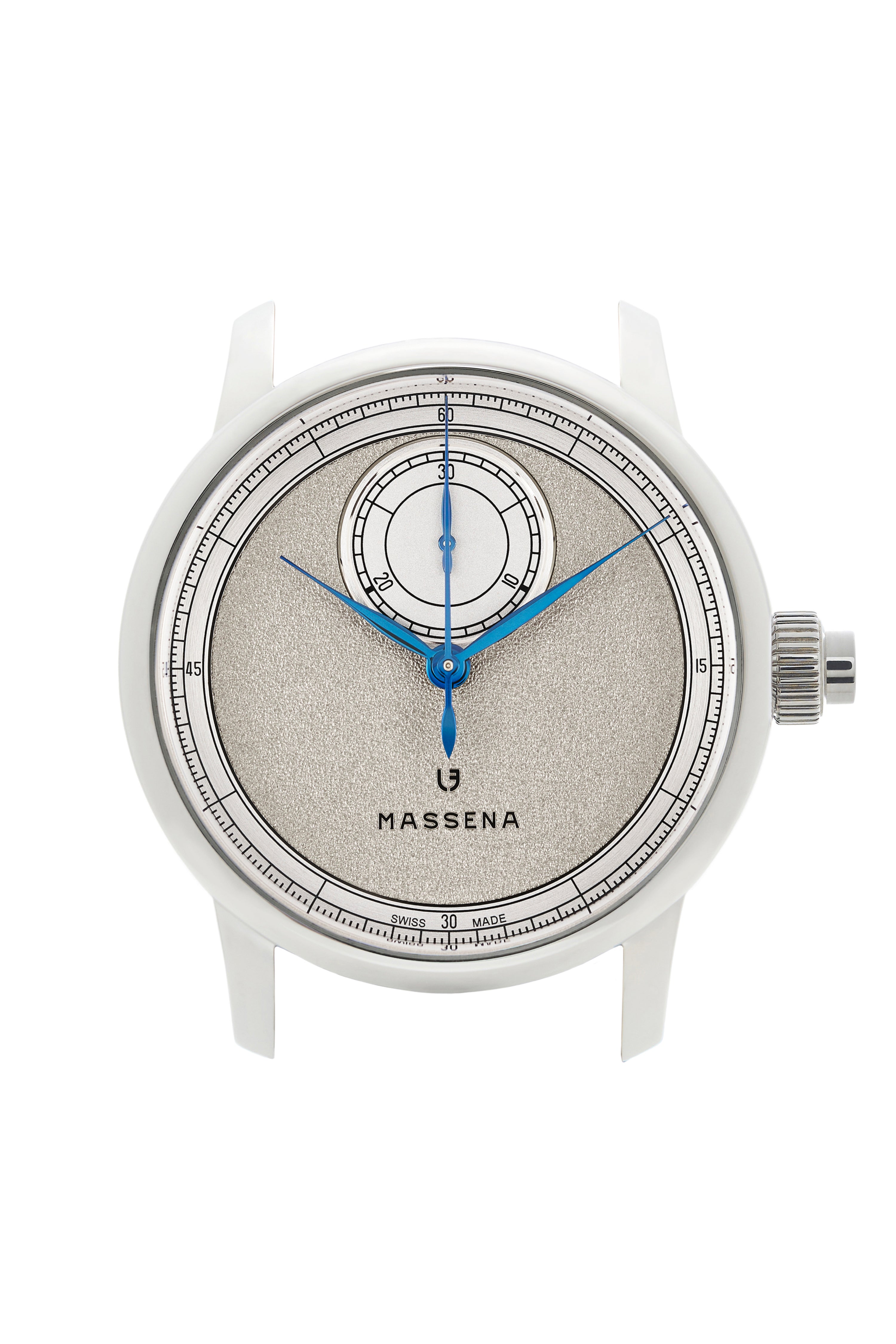 Le Chronographe Monopoussoir Louis Erard x Massena LAB - Rhodium