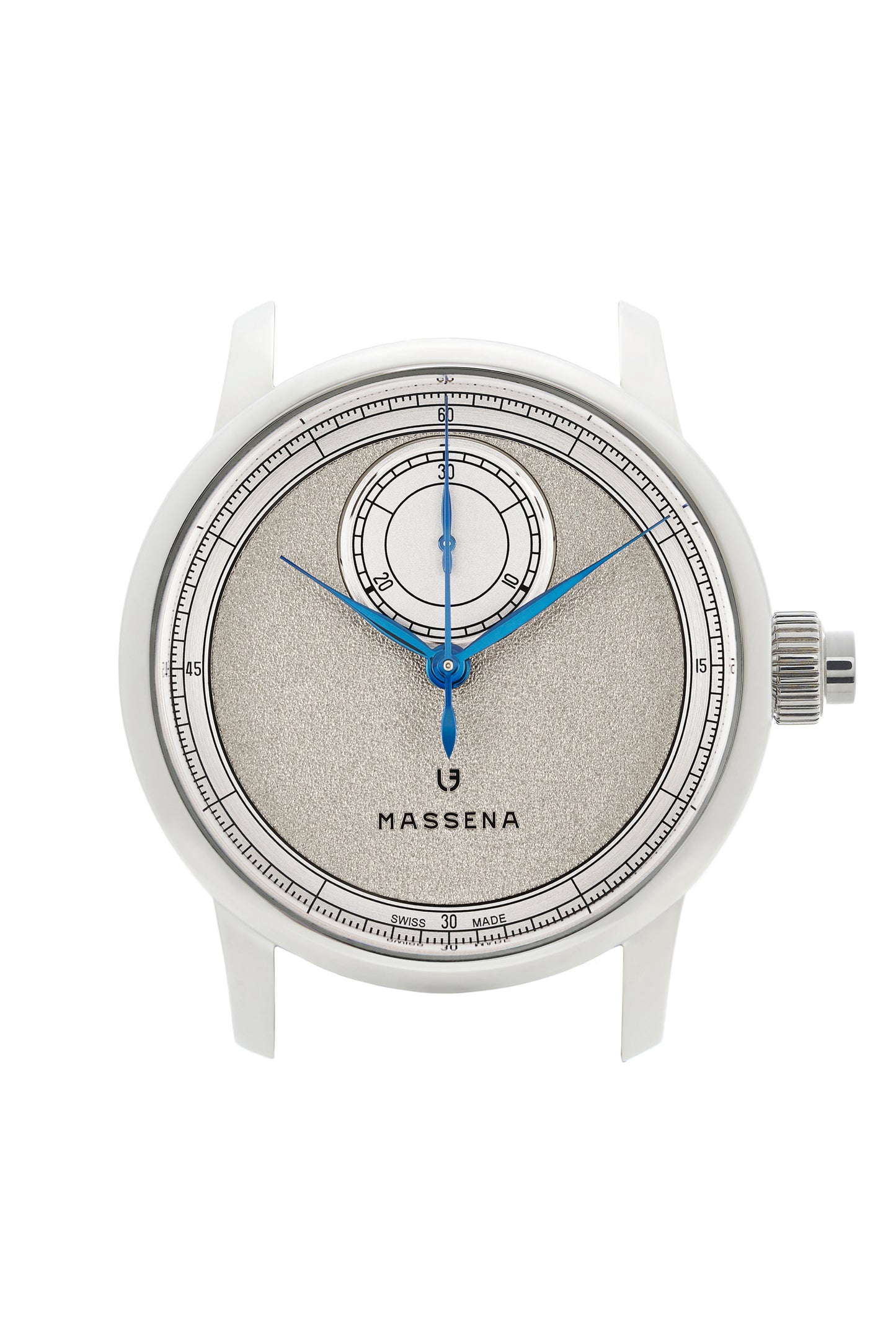 Le Chronographe Monopoussoir Louis Erard x Massena LAB - Rhodium