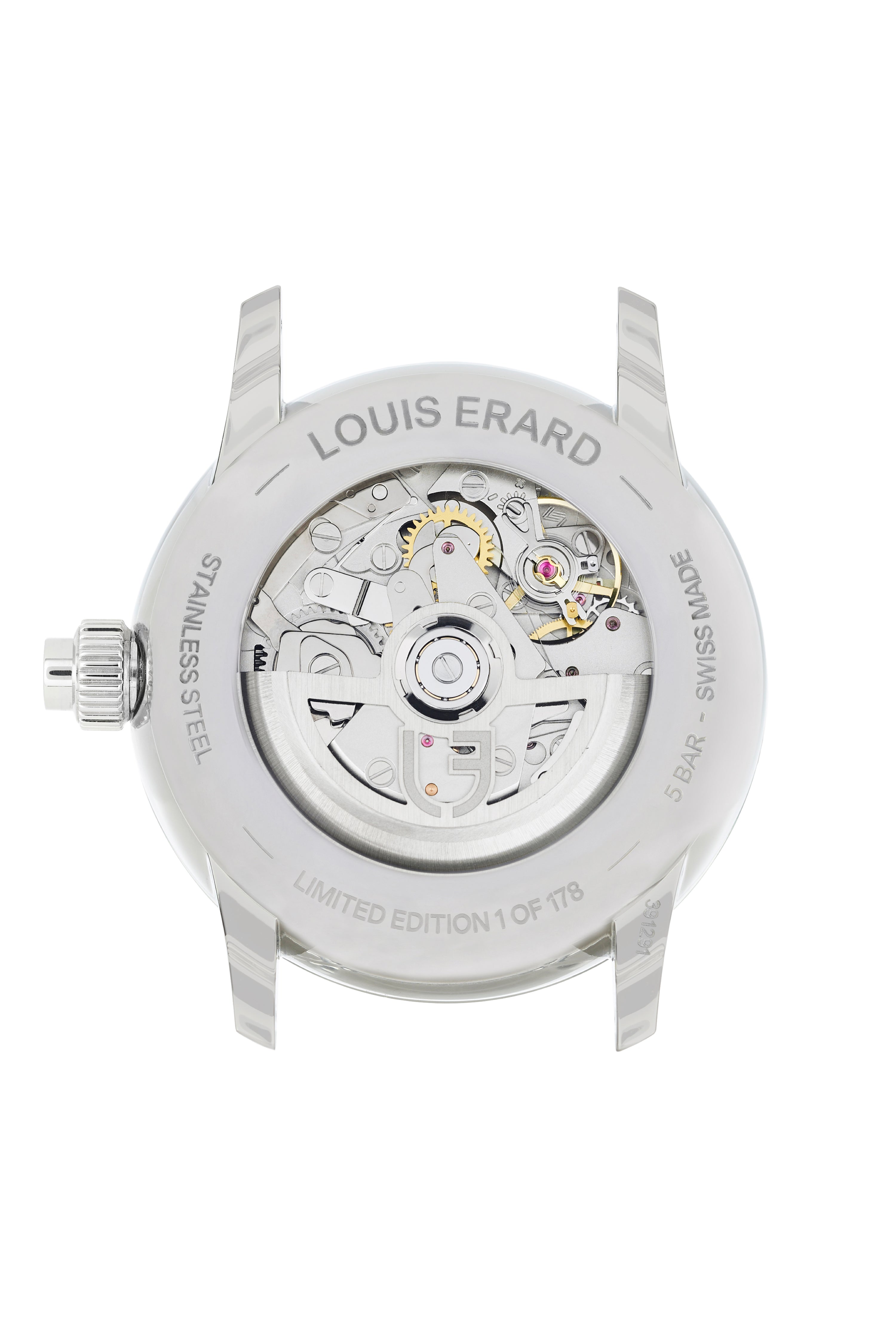 Le Chronographe Monopoussoir Louis Erard x Massena LAB - Rhodium