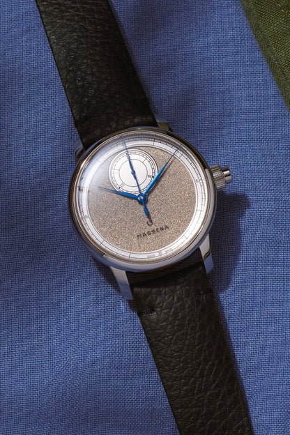 Le Chronographe Monopoussoir Louis Erard x Massena LAB - Rhodium