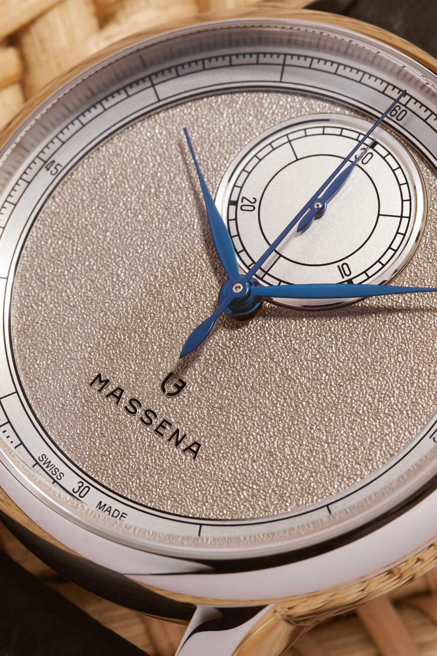 Le Chronographe Monopoussoir Louis Erard x Massena LAB - Rhodium