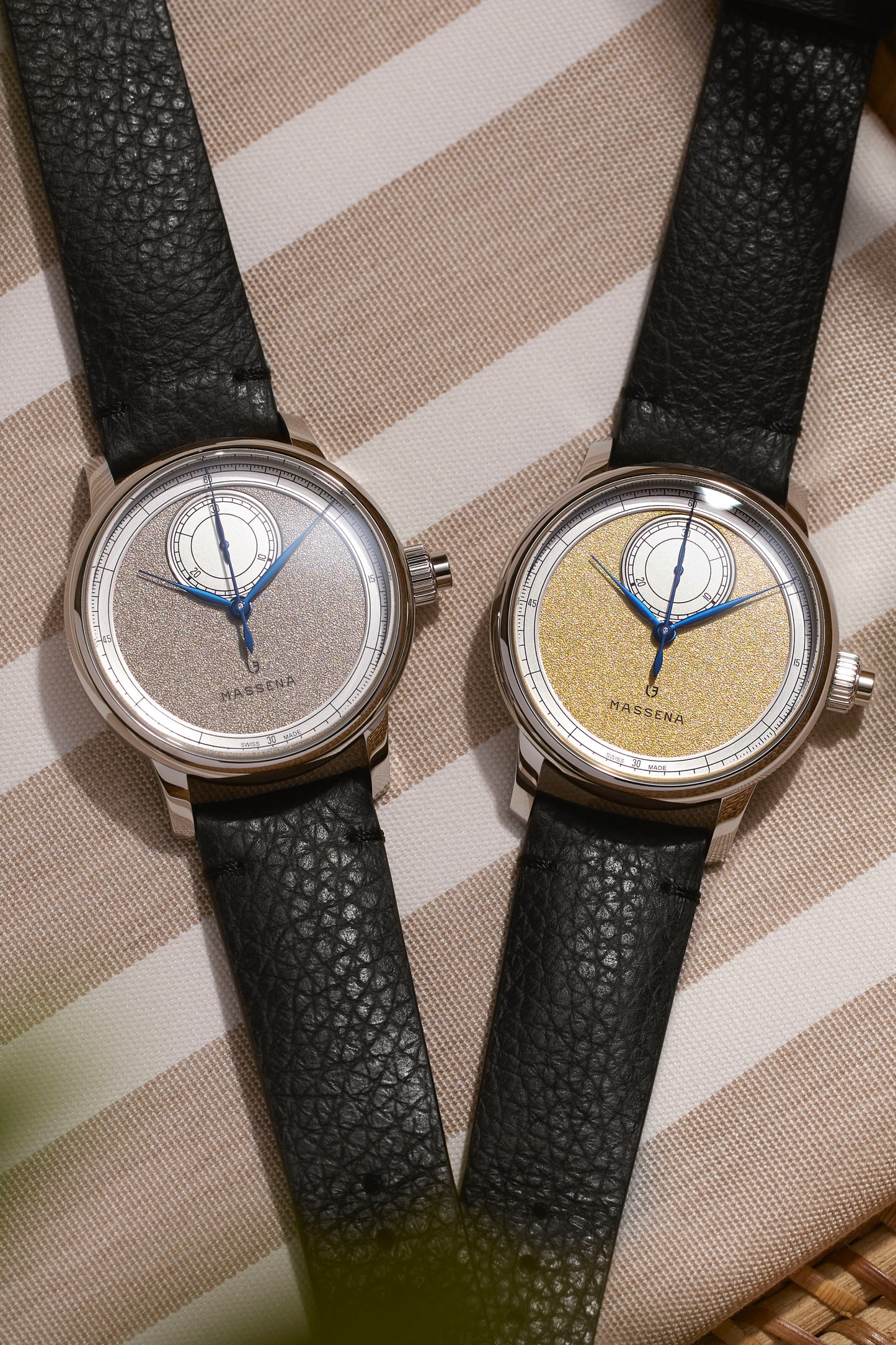 Le Chronographe Monopoussoir Louis Erard x Massena LAB - Gold