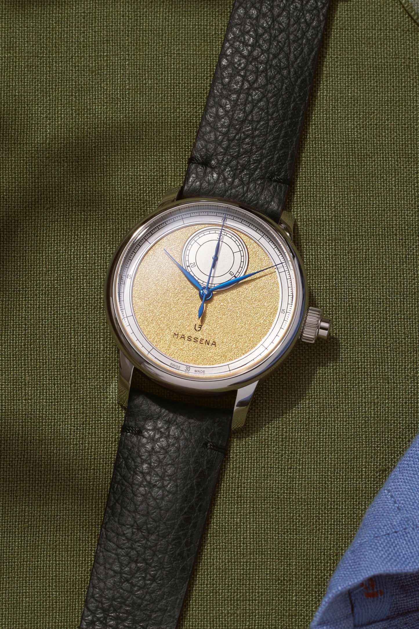 Le Chronographe Monopoussoir Louis Erard x Massena LAB - Gold