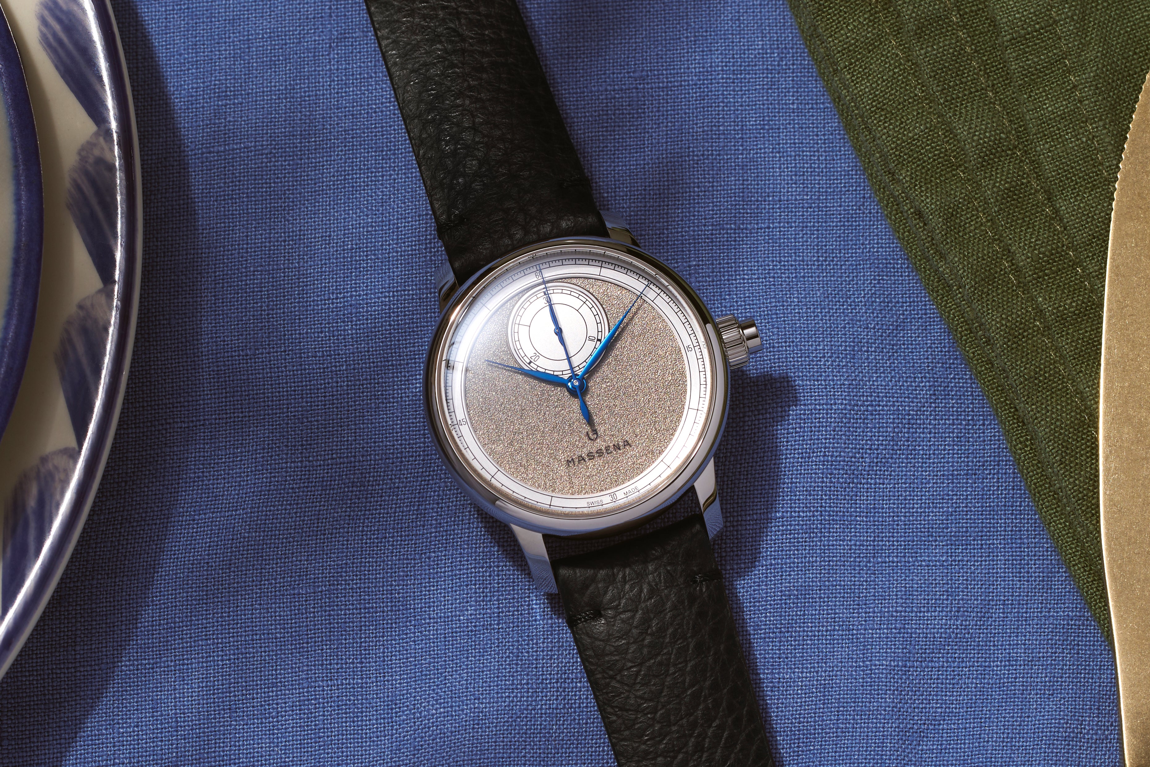 マタレオン様　Ｍ(フル)(レ) Le Chronographe Monopoussoir Louis Erard x Massena LAB - Rhodium