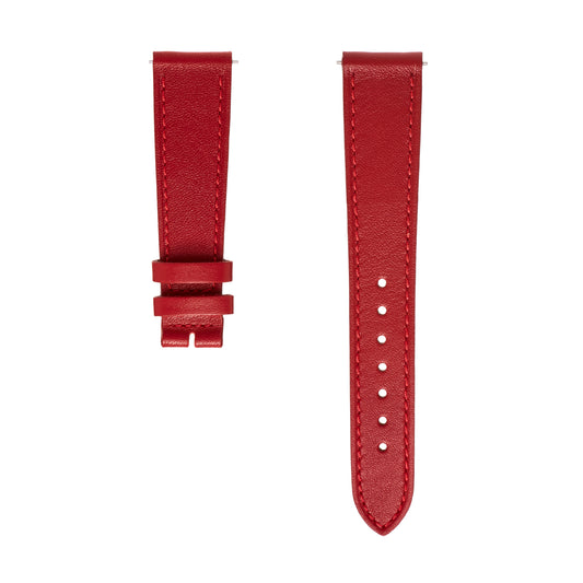 Polerouter® Watch Straps, Scarlet Calfskin