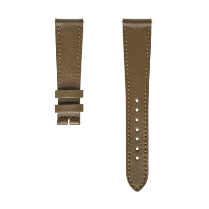 Massena LAB Watch Straps Calfskin Leather Moss Brown Green Umber