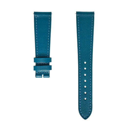 Massena LAB Watch Straps Calfskin Leather Petrol Blue