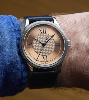 Introducing: The Habring2 x Massena LAB Erwin LAB03 with Salmon Guilloché Dial by Josh Shapiro