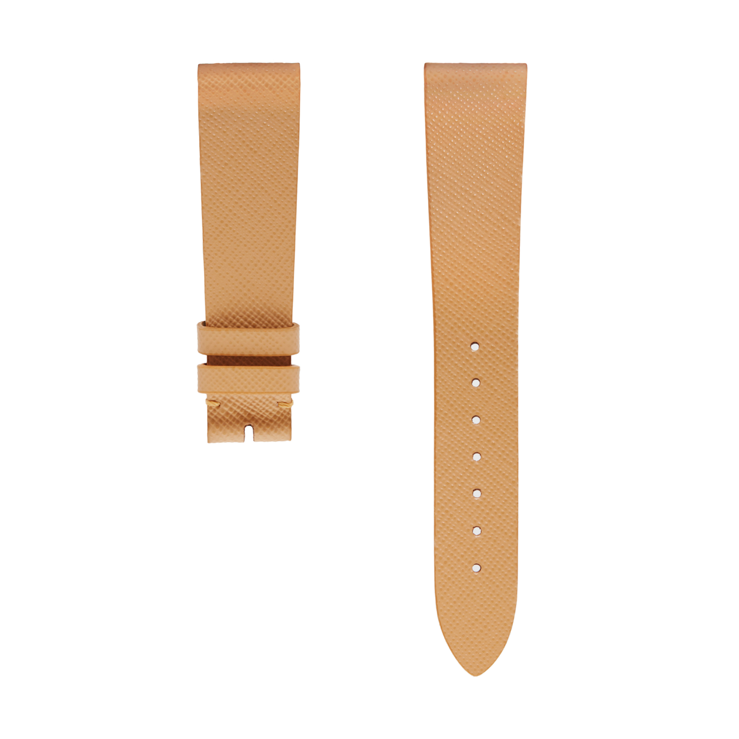 Watch Straps, Saffiano Leather in Ecru