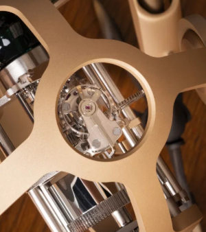 The MB&F x L’Epée x Massena LAB T-Rex Bronze Clock