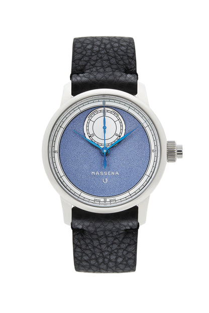 Le Chronographe Monopoussoir Louis Erard x Massena LAB - Bleu de Nîmes