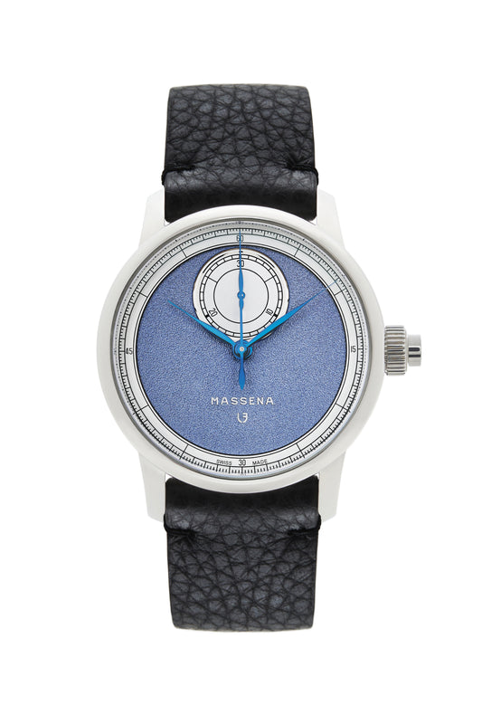 Le Chronographe Monopoussoir Louis Erard x Massena LAB - Bleu de Nîmes