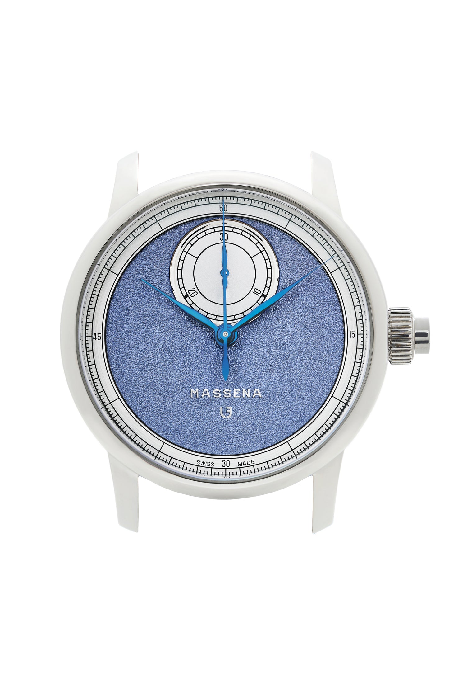 Le Chronographe Monopoussoir Louis Erard x Massena LAB - Bleu de Nîmes