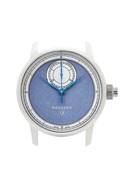 Le Chronographe Monopoussoir Louis Erard x Massena LAB - Bleu de Nîmes