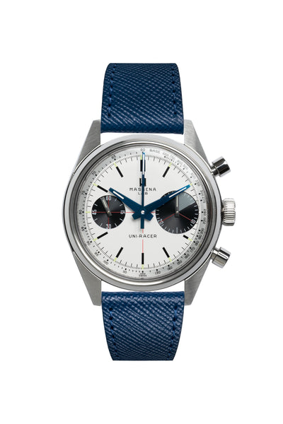 Three years in the making, the Massena LAB Uni-Racer wristwatch is a testament to the art of defying the rules and creating a timepiece informed by the past, but with a “Big Eye”on the present. 