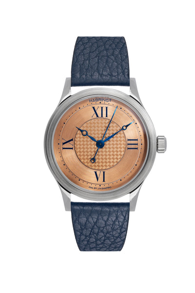 The Massena LAB x Habring² ERWIN LAB03 features a bronze guilloché dial by J.N. Shapiro.