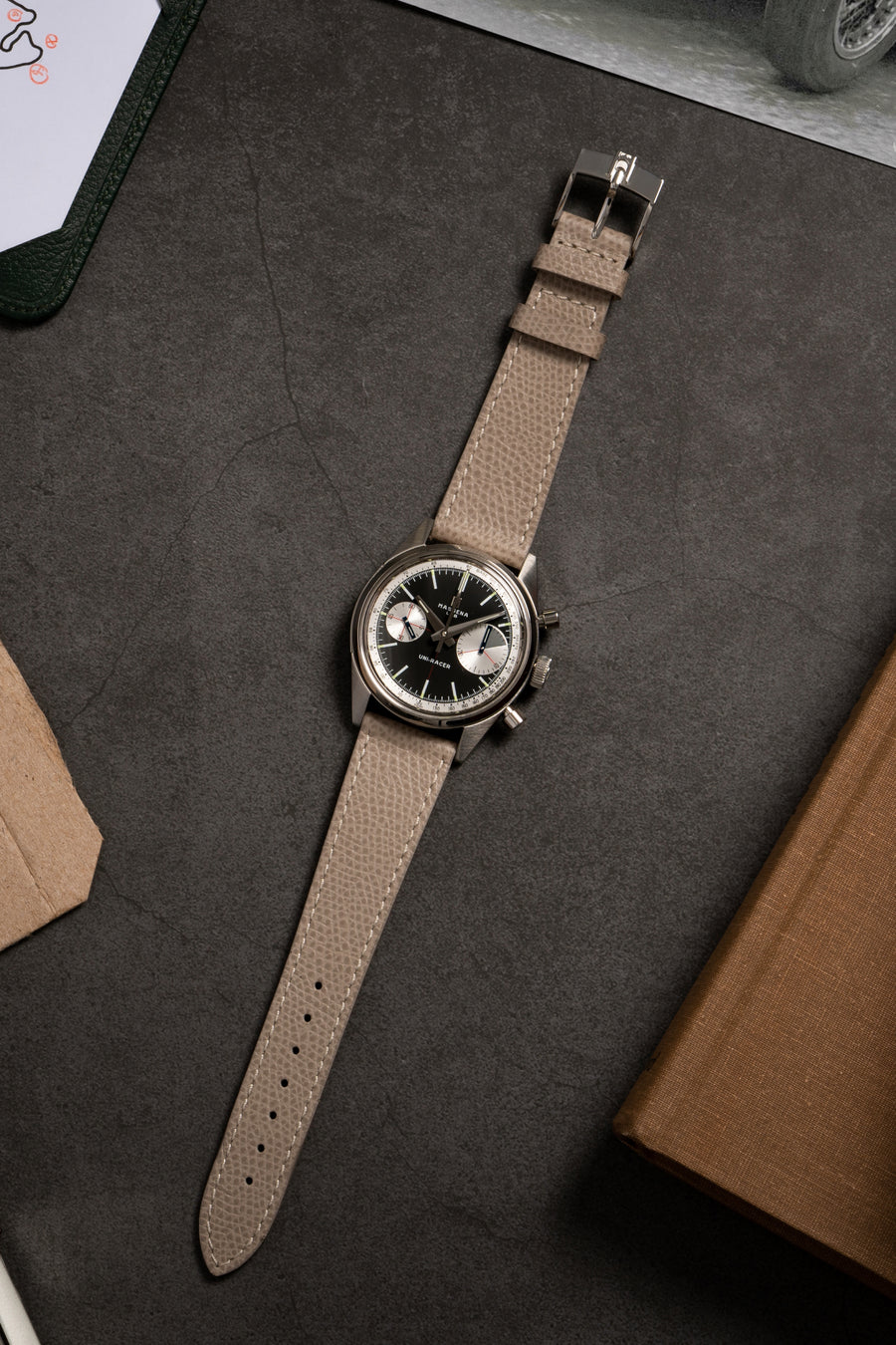 Three years in the making, the Massena LAB Uni-Racer wristwatch is a testament to the art of defying the rules and creating a timepiece informed by the past, but with a “Big Eye”on the present.