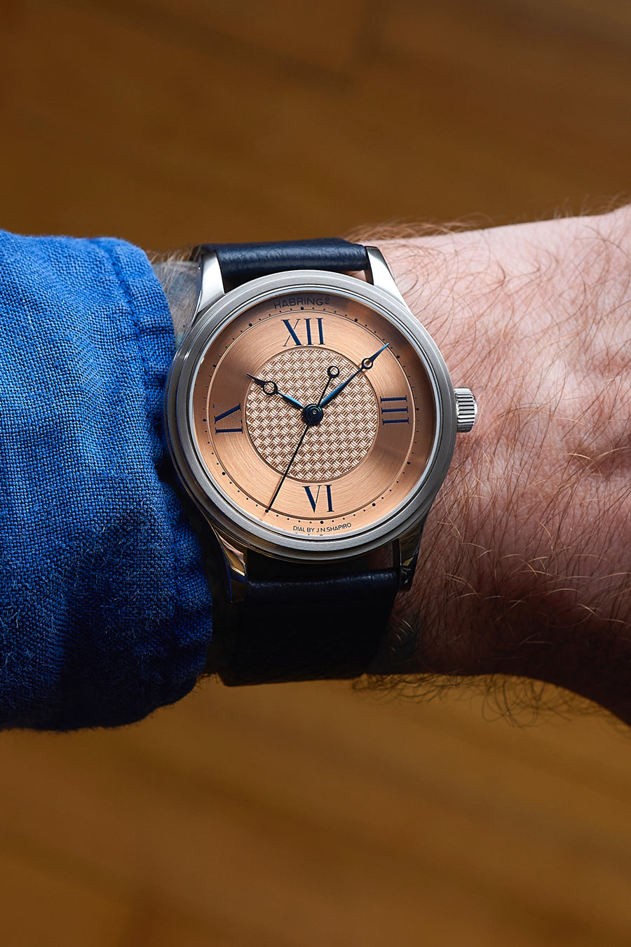 The Massena LAB x Habring² ERWIN LAB03 features a bronze guilloché dial by J.N. Shapiro.