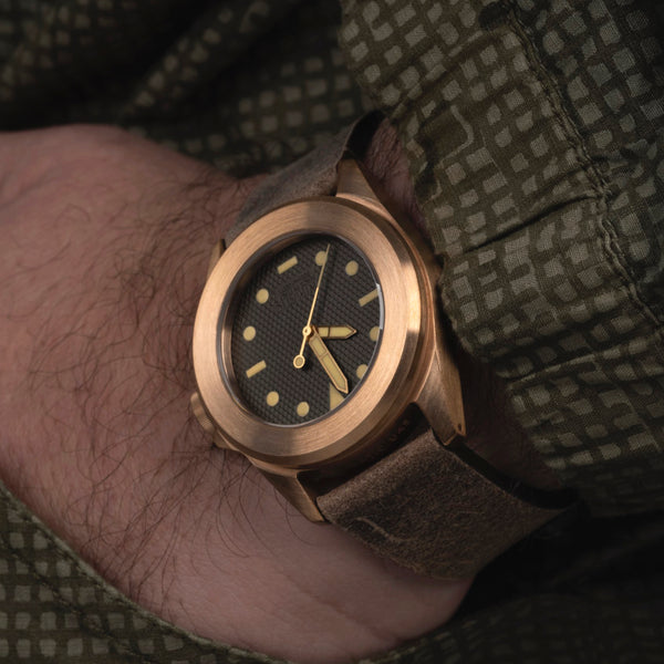 Unimatic x Massena LAB Modello Quattro Bronze Watches